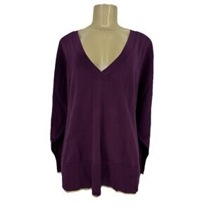 NEW Torrid Plus Size 3X Women LIGHTENING BOLT STITCH P Sweater V-neck BD1